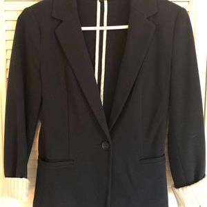 Express - Navy one button blazer
